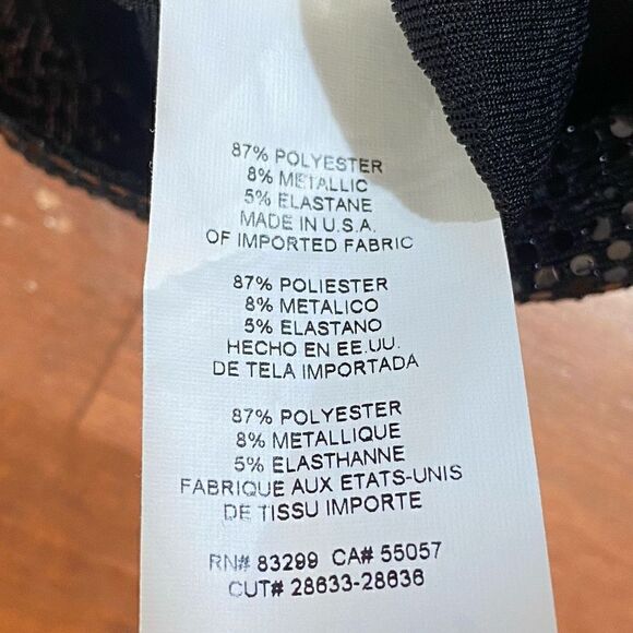 Bebe black sequins dress made in the USA - Picture 5 of 13